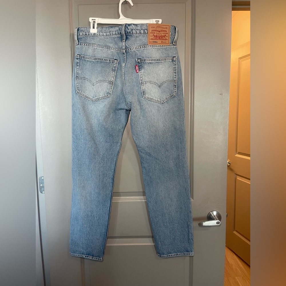 LEVI'S STRAUSS & CO Men HI BALL Slim Cropped Jeans Size W34 - Picture 3 of 3